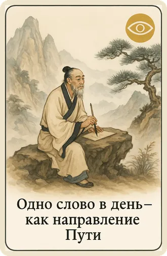 Карта «Одно слово в день — как направление Пути»